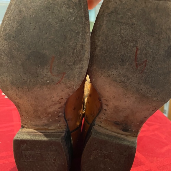 Genuine Ostrich boots size 8.5 main image 4